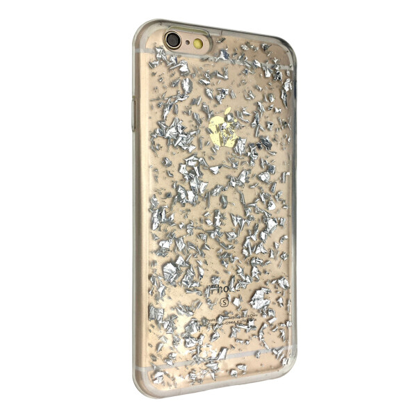 

Чехол-накладка DK Shalakur силикон для Apple iPhone 6 / 6S (silver/clear)
