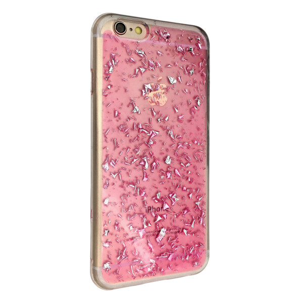 

Чехол-накладка DK Shalakur силикон для Apple iPhone 6 / 6S (silver/pink)