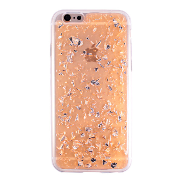 

Чехол-накладка DK Shalakur силикон для Apple iPhone 6 / 6S Plus (silver/orange)