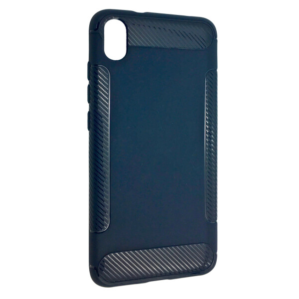 

Чехол-накладка DK Silicone Carbon Soft Edge для Xiaomi Redmi 7A (blue)