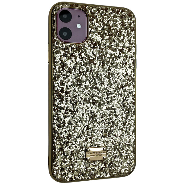 

Чехол-накладка DK Silicone Form Diamond Shine Apple iPhone 11 (gold)