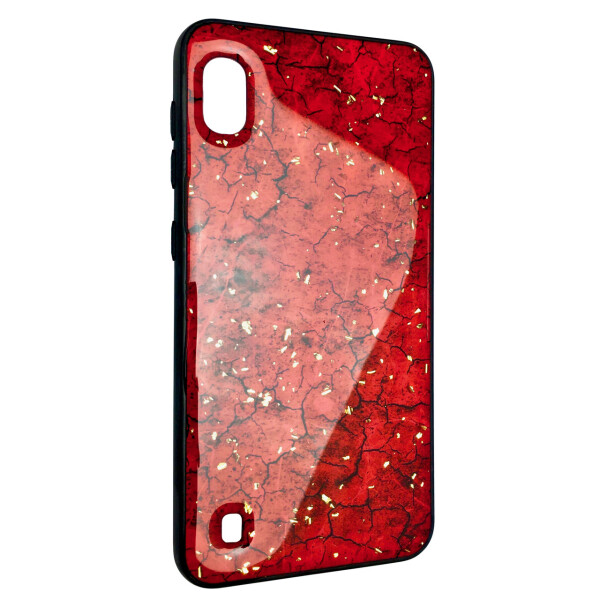 

Чехол-накладка DK Silicone Form Resin Lava Gold для Samsung A10 (red)
