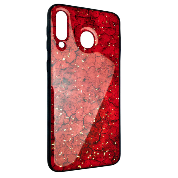 

Чехол-накладка DK Silicone Form Resin Lava Gold для Samsung A40 (red)