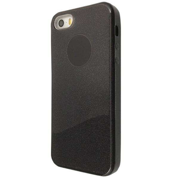 

Чехол-накладка DK Silicone Glitter Heaven Rain для Apple iPhone 5 / 5S / SE (dark)