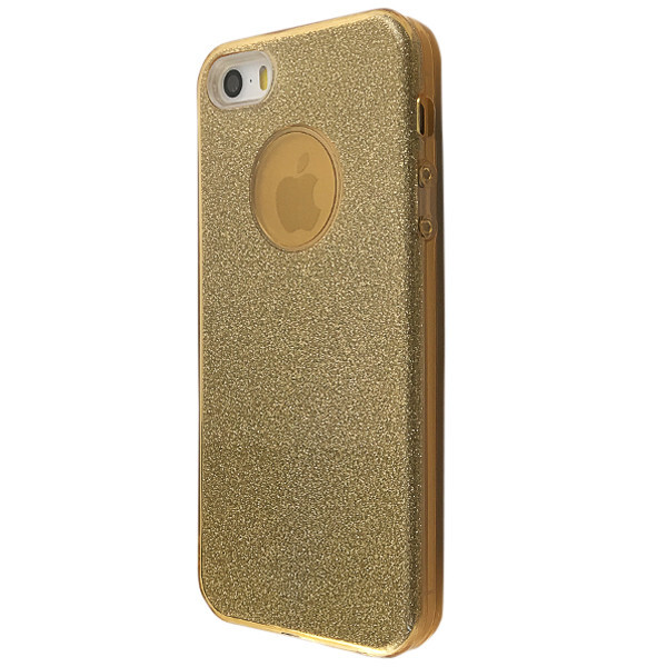 

Чехол-накладка DK Silicone Glitter Heaven Rain для Apple iPhone 5 / 5S / SE (gold)