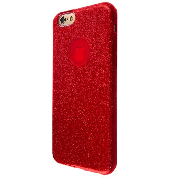 

Чехол-накладка DK Silicone Glitter Heaven Rain для Apple iPhone 6 / 6S Plus (red)