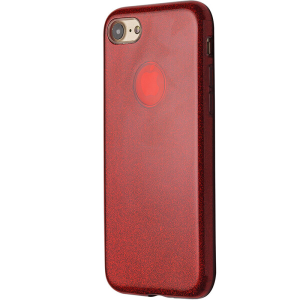 

Чехол-накладка DK Silicone Glitter Heaven Rain для Apple iPhone 7 / 8 (red)