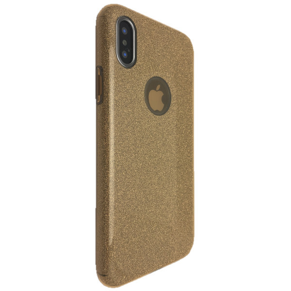 

Чехол-накладка DK Silicone Glitter Heaven Rain для Apple iPhone X / XS (gold)