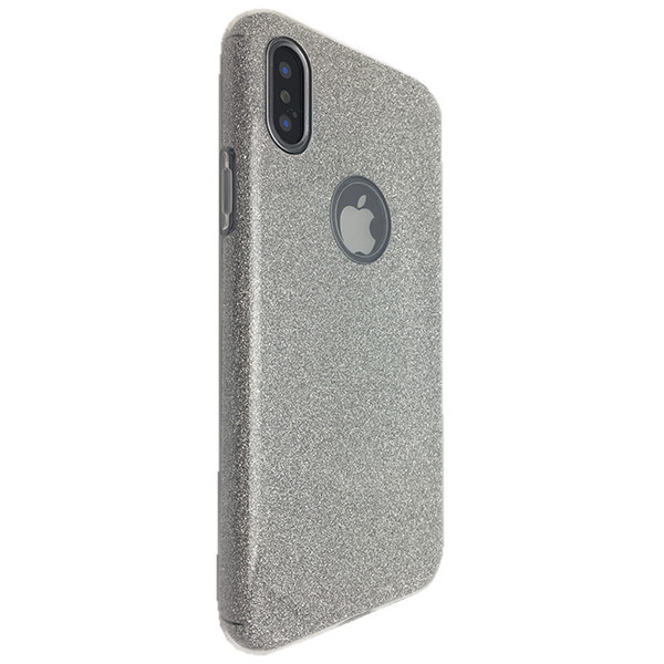 

Чехол-накладка DK Silicone Glitter Heaven Rain для Apple iPhone X / XS (silver)