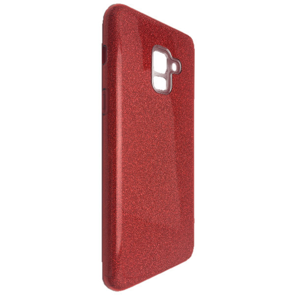 

Чехол-накладка DK Silicone Glitter Heaven Rain для Samsung A8 (red)