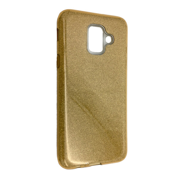 

Чехол-накладка DK Silicone Glitter Heaven Rain для Samsung J8 (2018) (gold)