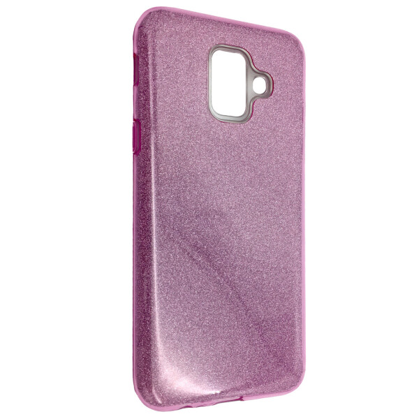 

Чехол-накладка DK Silicone Glitter Heaven Rain для Samsung J8 (2018) (pink light)