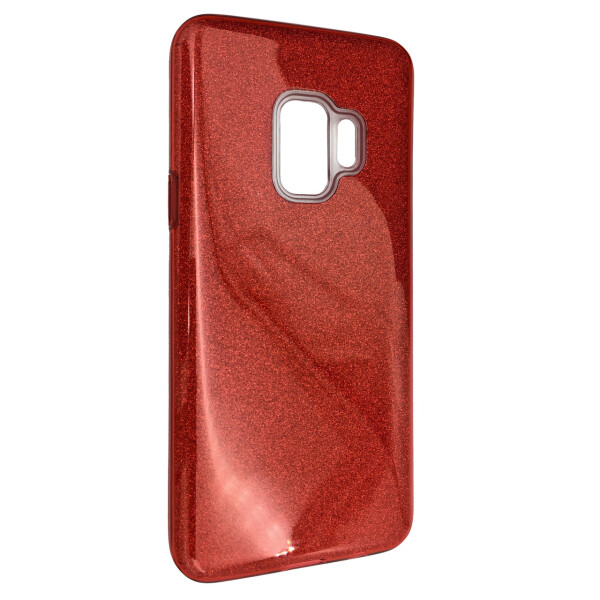 

Чехол-накладка DK Silicone Glitter Heaven Rain для Samsung S9 (red)