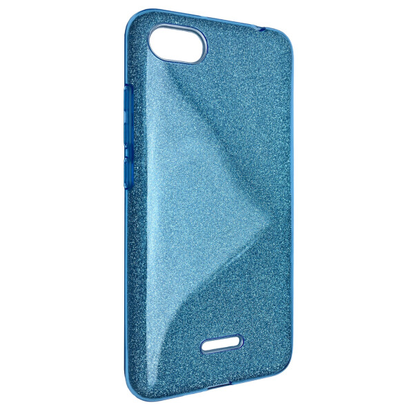 

Чехол-накладка DK Silicone Glitter Heaven Rain для Xiaomi Redmi 6A (blue)