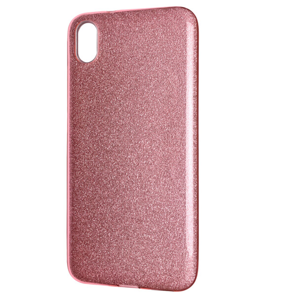 Акция на Чехол-накладка DK Silicone Glitter Heaven Rain для Xiaomi Redmi 7A (light pink) от Allo UA