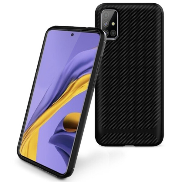 

Чехол-накладка DK Silicone SGP Carbon для Samsung A51 (2020) (black)