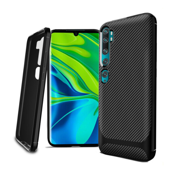 

Чехол-накладка DK Silicone SGP Carbon для Xiaomi Mi Note 10 / Mi CC9 Pro (black)