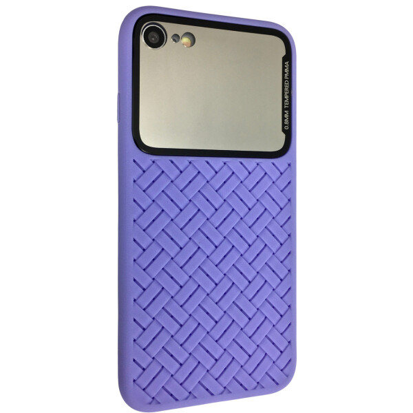 

Чехол-накладка DK Silicone Weaving Case Mirror для Apple iPhone 7 / 8 (light violet)