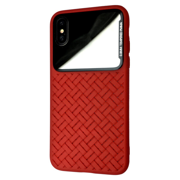 

Чехол-накладка DK Silicone Weaving Case Mirror для Apple iPhone X / XS (red)