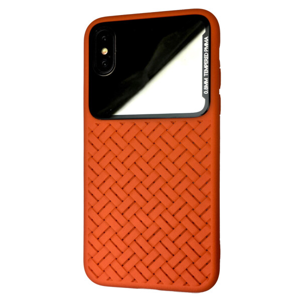 

Чехол-накладка DK Silicone Weaving Case Mirror для Apple iPhone XS Max (orange)