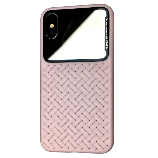 

Чехол-накладка DK Silicone Weaving Case Mirror для Apple iPhone XS Max (pink)