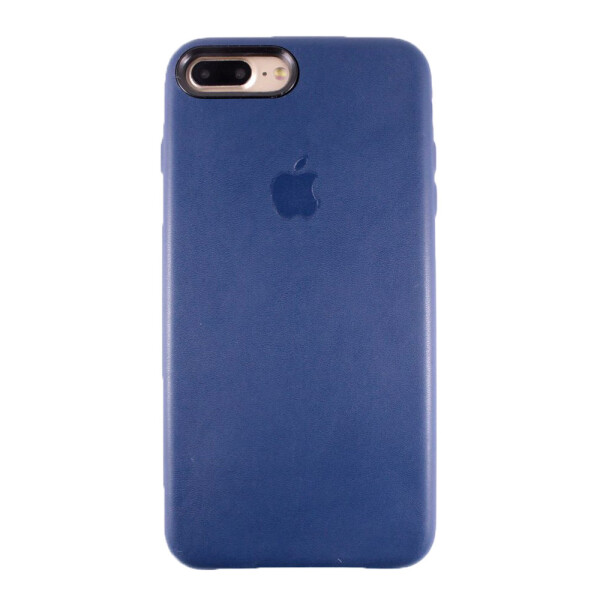

Чехол-накладка DK кожа с лого яблоком под оригинал для Apple iPhone 7 / 8 Plus (dark blue)