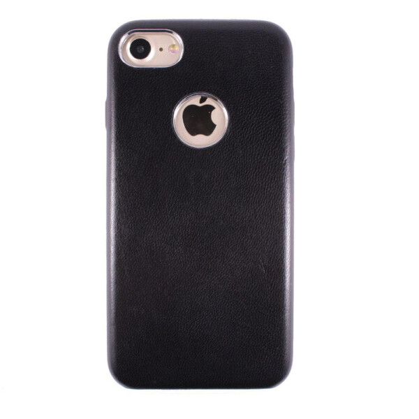 

Чехол-накладка DK кожа с окошком под лого edge для Apple iPhone 7 / 8 (black)