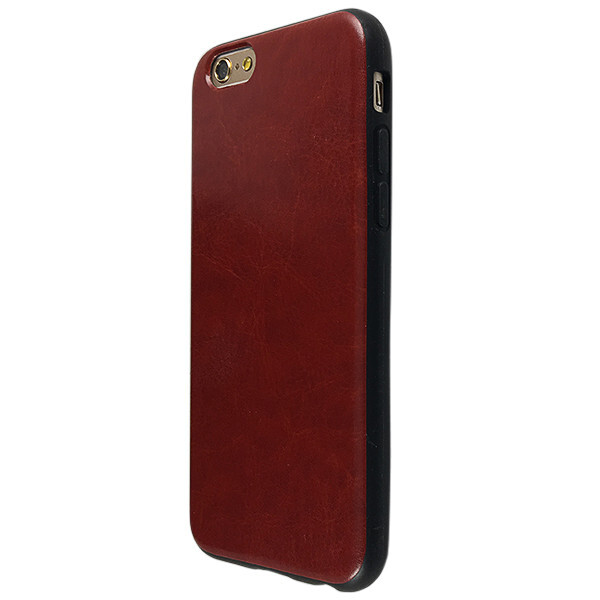 

Чехол-накладка DK кожа с силикон бортами для Apple iPhone 6 / 6S (brown)