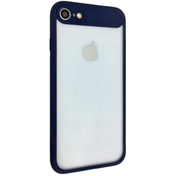 

Чехол-накладка DK пластик прозрачный с силикон бортом Autofocus для Apple iPhone 7 / 8 (blue)