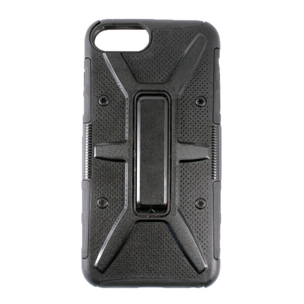 

Чехол-накладка DK пластик Рога с прищепкой для Apple iPhone 7 / 8 Plus (black)