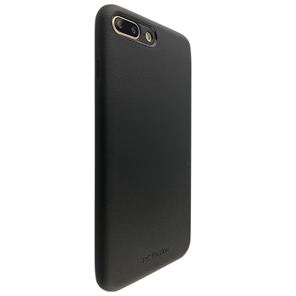 

Чехол-накладка DK пластик с кожей PCT Fashion для Apple iPhone 7 / 8 Plus (black)