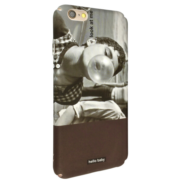 

Чехол-накладка DK пластик с прорезями Hello Baby для Apple iPhone 6 / 6S (black)
