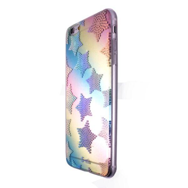 

Чехол-накладка DK пластик с силикон бортом Снежинка Голограмма для Apple iPhone 6 / 6S (clear)