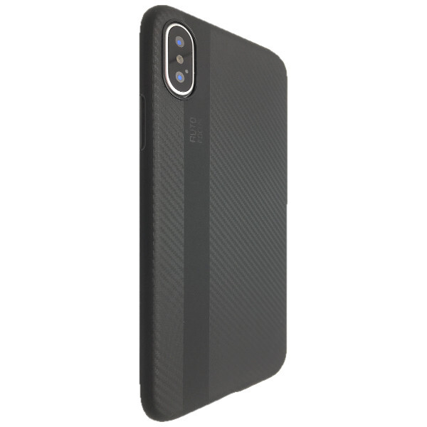 

Чехол-накладка DK силикон Autofocus Carbon для Apple iPhone X / XS (black)