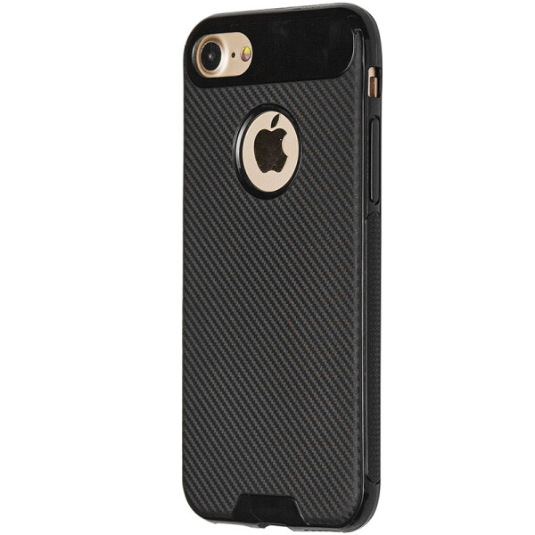

Чехол-накладка DK силикон Carbon Delta окошко под лого для Apple iPhone 7 / 8 (black)
