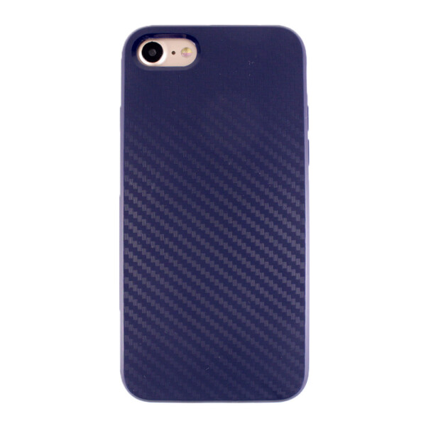 

Чехол-накладка DK силикон Carbon глянец борт 0.5 для Apple iPhone 7 / 8 (blue)