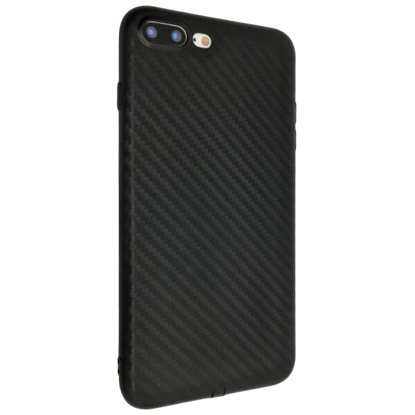 

Чехол-накладка DK силикон Carbon с заглушками для Apple iPhone 7 / 8 Plus (black)