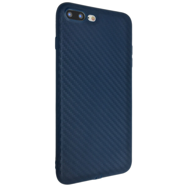 

Чехол-накладка DK силикон Carbon с заглушками для Apple iPhone 7 / 8 Plus (blue)