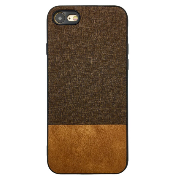 

Чехол-накладка DK силикон Fabric Leather Gentleman для Apple iPhone 7 / 8 (brown)