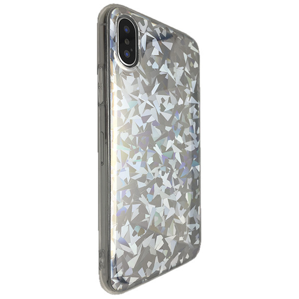 

Чехол-накладка DK силикон Голлограмма Мрамор для Apple iPhone X / XS (silver)