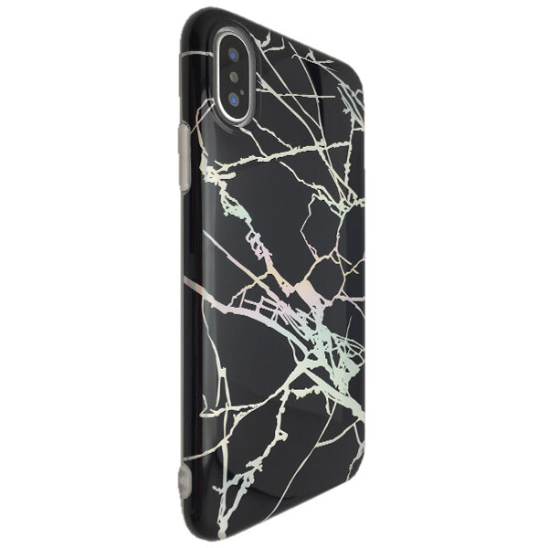 

Чехол-накладка DK силикон Зеркальный Мрамор для Apple iPhone X / XS (black)