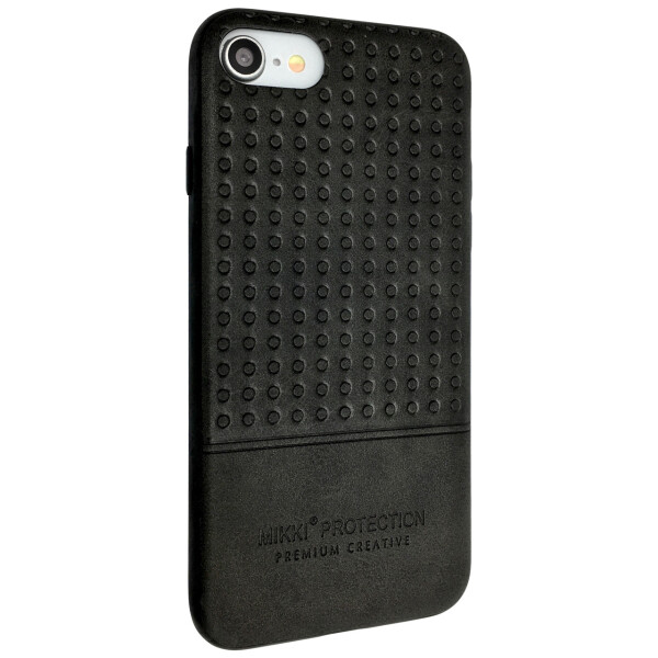 

Чехол-накладка DK силикон кожа Mikki Perforation для Apple iPhone 7 / 8 (black)