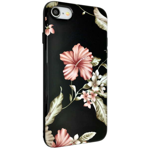 

Чехол-накладка DK силикон лак Flower Black Edition для Apple iPhone 7 / 8 (01)