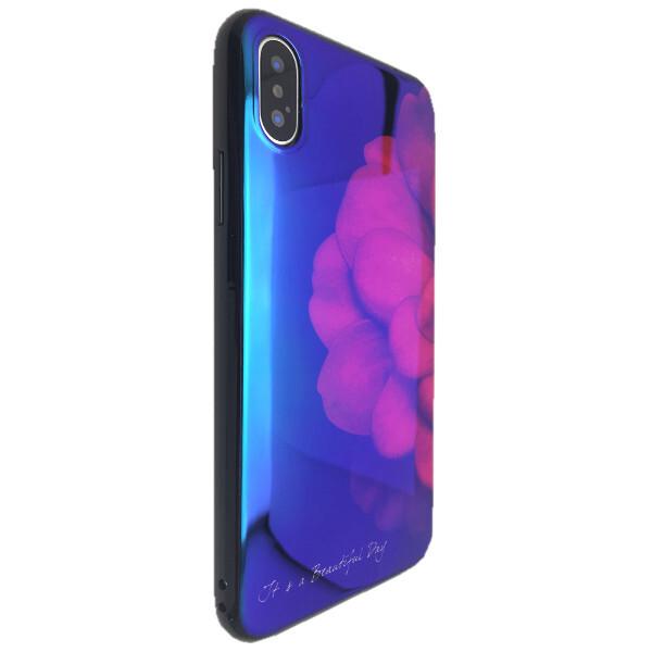 

Чехол-накладка DK силикон лак It's a beautiful day Цветы для Apple iPhone X / XS (01)