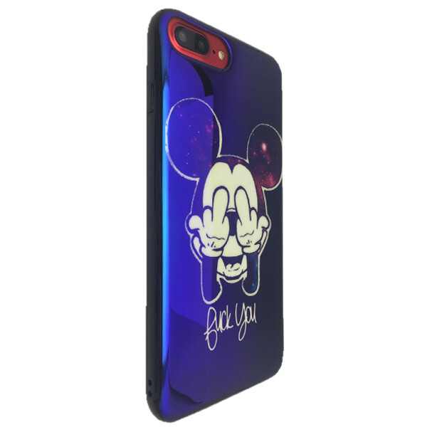 

Чехол-накладка DK силикон лак Mouse Fuck You для Apple iPhone 7 / 8 Plus (01)