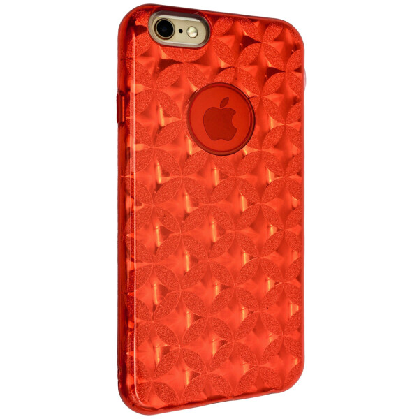 

Чехол-накладка DK силикон райский дождик пластик вставка Stars для Apple iPhone 6 / 6S Plus (red)