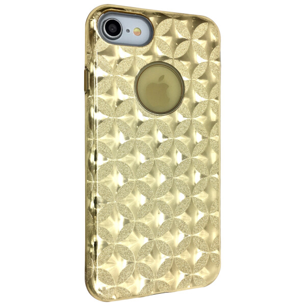 

Чехол-накладка DK силикон райский дождик пластик вставка Stars для Apple iPhone 7 / 8 (gold)
