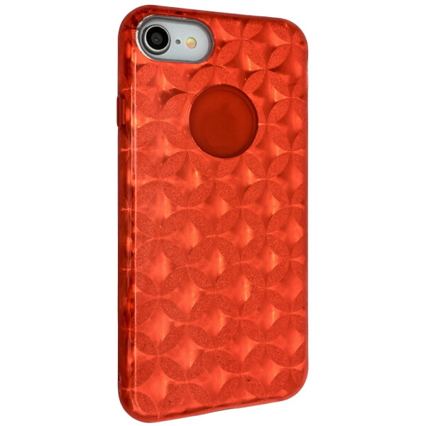 

Чехол-накладка DK силикон райский дождик пластик вставка Stars для Apple iPhone 7 / 8 (red)