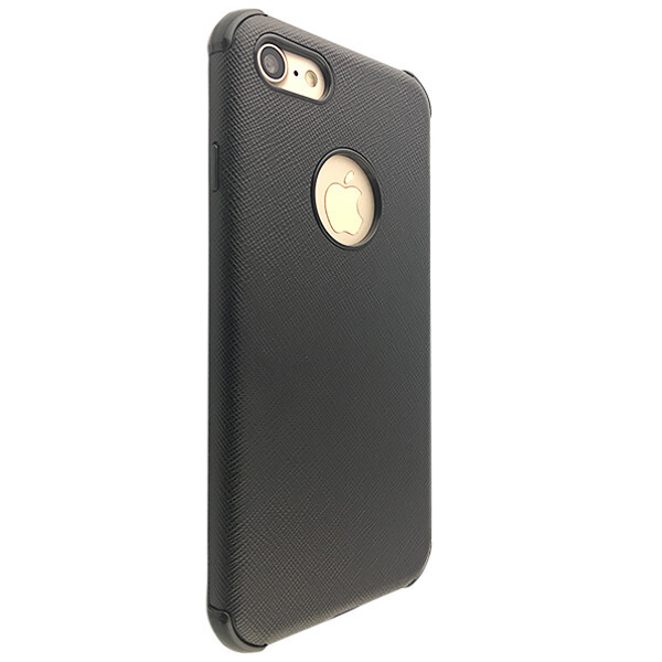 

Чехол-накладка DK силикон с кожей черепахи для Apple iPhone 6 / 6S Plus (black)