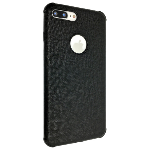 

Чехол-накладка DK силикон с кожей черепахи для Apple iPhone 7 / 8 Plus (black)